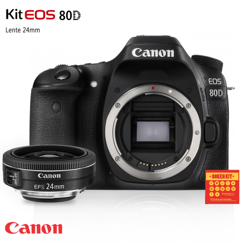 Canon 80D lente EF-S 24mm f/2.8