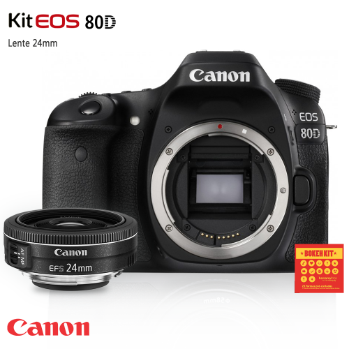 激安通販 Câmera - 80D Canon dslr Bananafoto | f/2.8 24mm EF-S lente com キヤノン