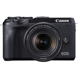 Canon EOS M6 Mark II Mirrorless Digital com lente de 18-150 + visor