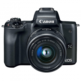 Canon M50 - Câmera Mirrorless 4K com Lente EF-M 15-45mm