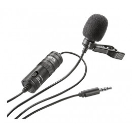 Microfone de lapela com fio Boya BY-M1