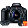 Canon T100 com lente EF-S 24mm