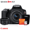 Canon SL3 Kit + lente 50 lado