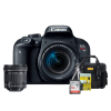 Canon T7i (800D) Kit Premium 18-55mm / 10-18mm   Bolsa   Cartão 32GB   Mini Tripé   Kit Limpeza - 1